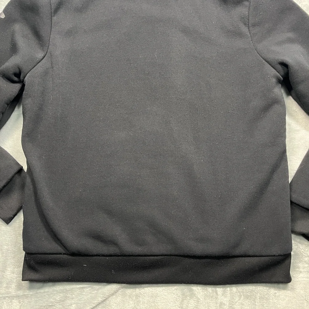 Aeropostale Full Zip Hoodie Mens 2XL Black Sherpa Lined NYC 1987 Graphic Jacket - Picture 13 of 15